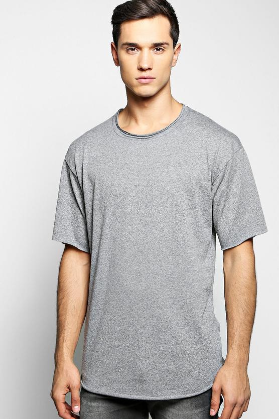 Premium Oversized T-Shirt with Raw Edge